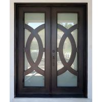 Porte de sécurité antivol en fer forgé Prima Postmodern, avec écran en fibre de verre et acier inoxydable, garantie 5 ans, pour écoles et supermarchés