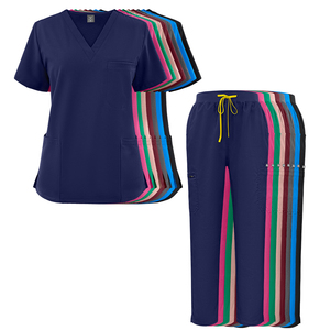 Nuevos Conjuntos de Uniformes Médicos para Mujer, Logotipo Personalizado OEM, Fabricación de Uniformes de Enfermera, Conjuntos de Uniformes Médicos Unisex - Product Image 1