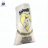 25kg 50lb100lb en plastique animal volaille cheval cerf poisson bovins 50kg clair PP tissé sac d'emballage d'aliments pour animaux vente d'aliments pour poulets