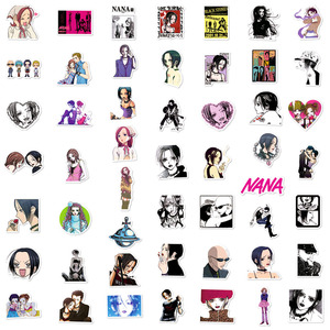 50 pièces mignon japonais fille Anime NANAS Graffiti autocollants pour bouteille <span class=keywords><strong>livre</strong></span> décor vinyle mode femmes autocollant - Product Image 3
