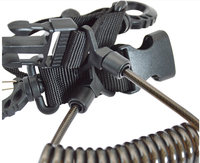 Cordon de sécurité rétractable BCD pour la plongée, en TPU, avec ressort anti-perte pour appareil photo, boucle à déconnexion rapide, accessoire pour sports nautiques