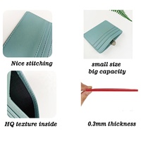 Dompet Saku Depan Tipis Minimalis Kulit Kustom Penahan Kartu Kredit