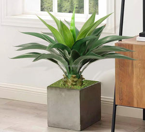 2FT Grand <span class=keywords><strong>Faux</strong></span> Aloe Vera Plantes D'intérieur avec <span class=keywords><strong>Faux</strong></span> Herbe <span class=keywords><strong>Faux</strong></span> Plancher Plante Artificielle Couronne Orchidée Plante pour Porche Patio Décor - Product Image 6