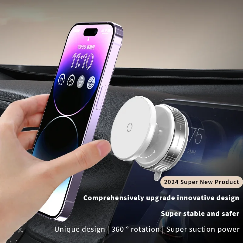 BoneRuy X97 360 Degree Rotation Universal Vacuum Adsorption Suction Car Magnetic Phone Holder - Comp