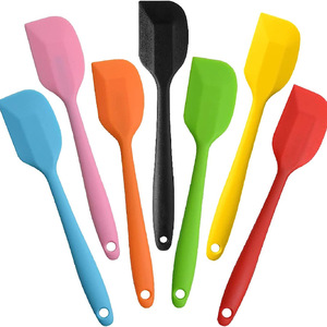 Silicone Spatula Set 6 Pack Heat Resistant Baking Tool For Cake Butter Mixing Dishwasher Safe Oven Safe Kitchen Utensil - Product Image 1