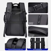 Tas Ransel Oxford Anti Air untuk Anak Laki-laki dengan USB, Kapasitas Besar, Muat Laptop 17.3 inci, Multifungsi untuk Bisnis & Pelajar