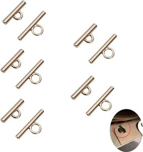 Lot de fermoirs à bascule en fer pour chaînes plates, connecteurs de fermeture en T, attaches pour sangles de sac à main, organisateur de sac en feutre - Product Image 1