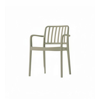 Fauteuils empilables d'extérieur en polypropylène avec cadre en plastique, tabourets épaissis, chaises de café de loisirs, chaises de restauration pour stands alimentaires, modernes