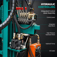Foreuse hydraulique diesel sur chenilles de 200 m pour l'irrigation agricole et l'alimentation en eau domestique
