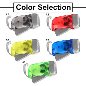 Lampe torche à manivelle personnalisée avec logo IDEA GIFT, lampes torches promotionnelles, mini lampe torche LED d'urgence pour la survie en plein air - Product Image 2