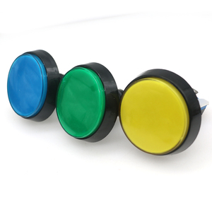 DC12V lampe à lumière LED 60MM ronde Arcade Machine de jeu vidéo interrupteur à bouton-poussoir illuminé micro-interrupteurs boîtiers de lecteur en métal - Product Image 6