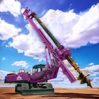Équipement de construction hydraulique pour forage rotatif de puits, machine de forage rotative portable
