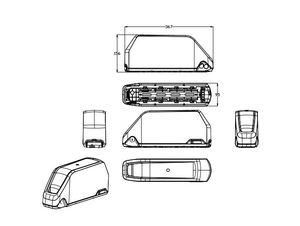 นกแก้วขนาดใหญ่48โวลต์36โวลต์10AH จักรยานเสือภูเขาจักรยานไฟฟ้าแบตเตอรี่ลิเธียม downtube ดัดแปลง - Product Image 5