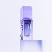 Flacon de parfum de luxe personnalisé avec pulvérisateur à pompe 30ml/50ml/100ml Noir mat Fond épais en verre Gravure personnalisable