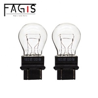Ampoules de voiture 3157 transparentes 12V21/5W pour système d'éclairage automobile