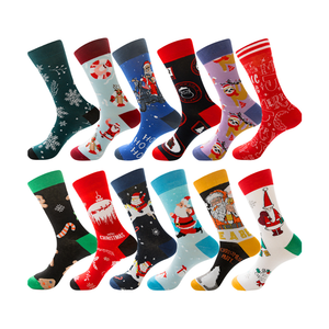 En gros Cmax Unisexe Femmes Hommes Sublimation Logo Personnalisé Impression Broderie Chaussettes De Noël - Product Image 1