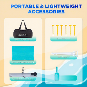 Carpa de Protección Solar de 6 Pulgadas Más Vendida del Fabricante con Parte Superior Elástica de Licra para Acampar en la <span class=keywords><strong>Playa</strong></span> <span class=keywords><strong>y</strong></span> Uso al Aire Libre - Portátil - Product Image 4