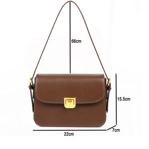 AndoBag New Fashion Underarm Shoulder Crossbody <b>Bags</b> for Women Genuine Cow <b>Leather</b> Commute Tofu <b>Small</b> Square <b>Bag</b> 5833 - Product Image 6