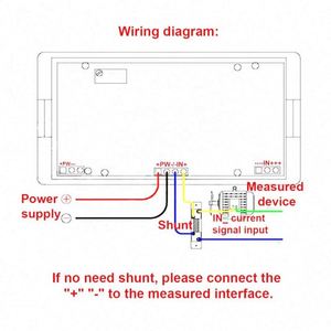 Mini Amperímetro Digital LCD con Retroiluminación Azul, Medidor de Panel de Corriente de 500A CC, Medidor de Amperios, Monitor de Corriente, Probador de <span class=keywords><strong>Amperaje</strong></span> con Derivación de Corriente - Product Image 5
