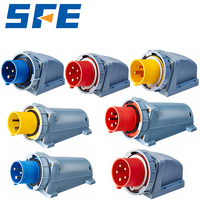 Prise industrielle à montage en surface SFE Série SFN IP67 16A-125A 220-415V 3 broches/4 broches/5 broches Connecteur/Prise monophasé/triphasé