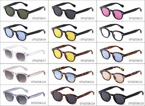 Fashion <strong>Korean</strong> Style Retro Round Sunglasses Tortoiseshell Frame Yellow Lens Rivets Sun <strong>Glasses</strong> Vintage Shades Ladies Eyewear - Product Image 6