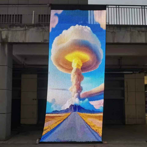 2025 có thể gập lại LED ma thuật thảm Màn hình Drone hiển thị ba chiều bay Hiển thị trọng lượng nhẹ LED dệt màn hình ma thuật màn hình - Product Image 4