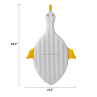 Appelez tapis de parc aquatique flottant en forme de canard piscine extérieure plage coussin de bronzage gonflable flotteur de piscine