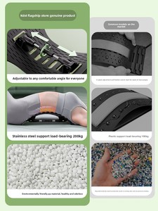 KDST Dispositivo <span class=keywords><strong>per</strong></span> Alleviare il Dolore <span class=keywords><strong>Lombare</strong></span> in Plastica/Acciaio, Massaggiatore <span class=keywords><strong>per</strong></span> <span class=keywords><strong>Schiena</strong></span> con Trazione e Allungamento, Correttore Posturale <span class=keywords><strong>per</strong></span> <span class=keywords><strong>Esercizi</strong></span> - Product Image 3