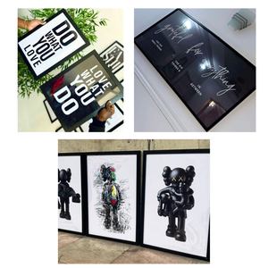 Enseigne décorative personnalisée en acrylique mica imprimée UV pour la décoration intérieure, l'image de marque des bureaux, les cafés, les restaurants, les spas et les magasins de détail - Product Image 2