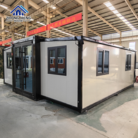 Casa Contenedor Modular Prefabricada de Lujo de 20 pies, Expandible, de Doble Ala, Moderna, Plegable, Portátil, Casa Pequeña Móvil, Casa de Huéspedes