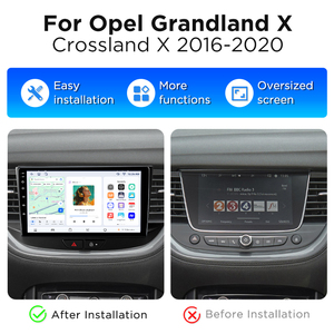วิทยุติดรถยนต์ Junsun 9 นิ้ว ระบบไร้สาย CarPlay สำหรับ Opel Grandland X Crossland X ปี 2016-2020 ระบบอัจฉริยะในรถยนต์ วิทยุติดรถยนต์หน้าจอสัมผัส - Product Image 2