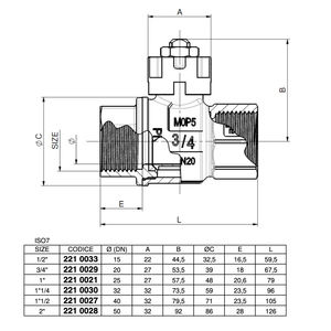 Vanne à boisseau sphérique à gaz manuelle F/F avec capuchon scellable 2 \ "MOP5 contrôle haute température pour eau et huile OEM personnalisable - Product Image 2