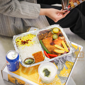 Scatola per Catering da Asporto per <span class=keywords><strong>Snack</strong></span> Fritti da Panetteria, Contenitore Termico in Alluminio, Scatola Ecologica per Alimenti, Confezione per Pranzo in Carta - Product Image 6