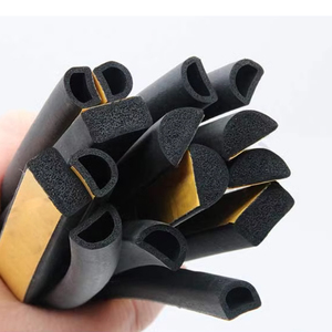 Tự dính D hình con dấu cao su, Miếng Bọt Biển cao su hồ sơ, Tùy chỉnh chống va chạm nửa vòng bọt niêm phong dải - Product Image 1