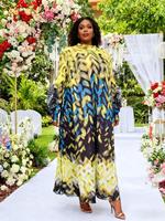 Robes décontractées plissées imprimées de haute qualité pour femmes, grandes tailles, style Miyake, motifs africains en mousseline, dernières tendances pour filles