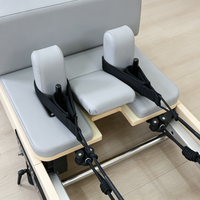 Lit de Pilates pliable en bois d'érable de qualité supérieure, machine de Pilates professionnelle pliable en bois