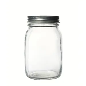 KDG Marca Customized Food Storage 16oz Mason Glass Jars Venda quente Personalizado 150ml 300ml 500ml 1000ml frascos de vidro com tampas