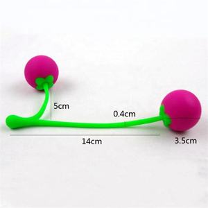Vibratore palla Kegel in Silicone per donne adulte esercizio Vagina stringendo palle Kegel Color ciliegia - Product Image 4