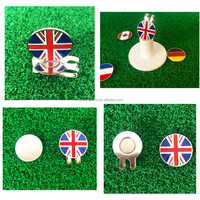 Accessoires de golf personnalisés avec logo, marqueurs de parcours de golf en alliage de zinc personnalisés, durables et légers avec logo