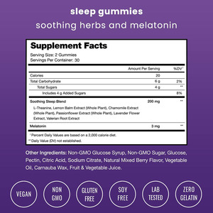 <span class=keywords><strong>Caramelle</strong></span> Gommose alla Melatonina con Formula Personalizzata <span class=keywords><strong>per</strong></span> un Sonno Riposante, <span class=keywords><strong>per</strong></span> Adulti e Bambini - Product Image 3