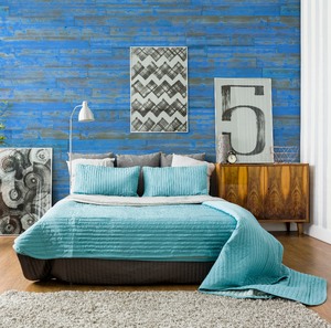 Paneles De Madera Azul Marino Recuperado Decoración De Pared Interior Peel and Stick Panel De Pared De Pino Panneau <span class=keywords><strong>Decora</strong></span> Papel De Parede Panel De Pared - Product Image 6