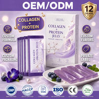 Bâtonnets de gelée protéinée OEM, formule personnalisée, saveur, blanchiment de la peau, marque privée, supplément nutritionnel sportif, fabricant certifié HACCP et GMP