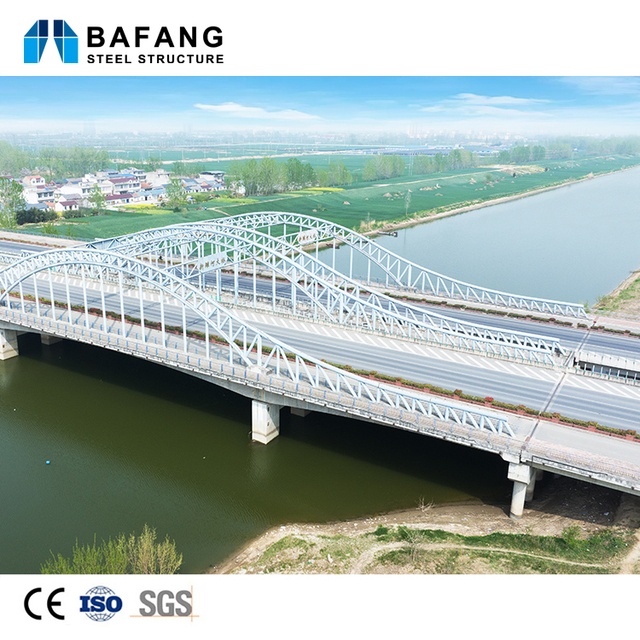 China Manufacturer's Modern Industrial Prefabricated Modular Steel Structure Bridge CE Certified 50-Year Operational Life Steel