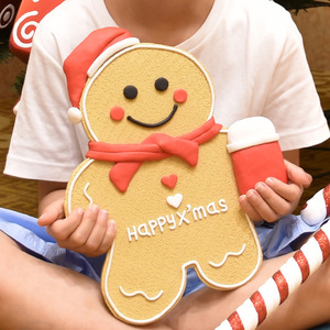 High Quality Gingerbread Man Hanging Ornaments Festive Christmas <b>Tree</b> & Window Decoration Children's Gifts Shooting Props - Product Image 2