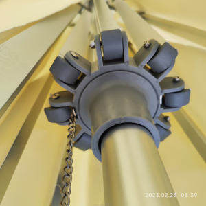 Producto paraguas 2023 tela Oxford cetre pole paraguas mercado comercial sólido paraguas poste Tornillo en muebles sombrilla - Product Image 4