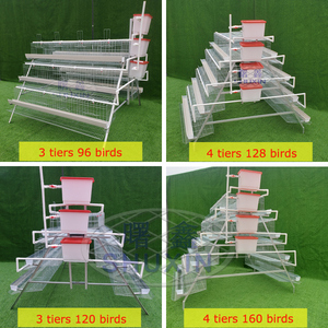 Mejor revisión galvanizado en caliente 3 niveles 4 niveles <span class=keywords><strong>A</strong></span> tipo H jaula de capa de baterí<span class=keywords><strong>a</strong></span> de pollo para aves de corral para granja - Product Image 2