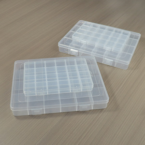 24 Grid Transparent Jewelry Storage Box For Earrings Earplugs Beads Nail Art Desktop Organizer With Lid Yiwu Origin - Product Image 1