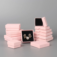 Haute qualité boîte-cadeau carton tiroir coulissant bague de mariage rose emballage papier collier boucle d'oreille montre bijoux boîte-cadeau