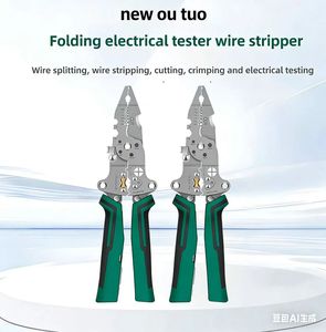 <span class=keywords><strong>Pince</strong></span> à dénuder multifonctionnelle pour électricien, testeur de tension à bec effilé, tire-fil et <span class=keywords><strong>coupe</strong></span>-fil pour usage domestique - Product Image 6