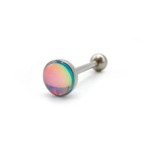 Gioielli da Piercing per il Corpo Gaby in Titanio ASTM-F136 Piercing per Lingua Sfumato Multicolore con Quarzo per Matrimoni e Fidanzamenti per Bambini - Product Image 5